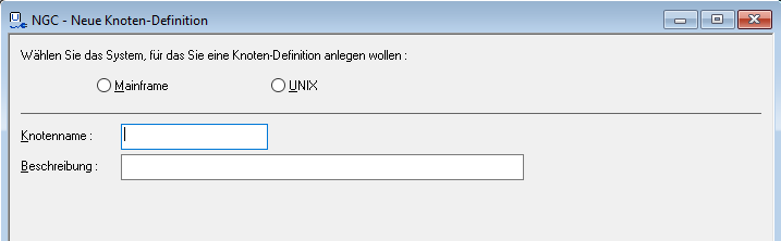 Neue Knoten-Definition, Syste-Auswahl