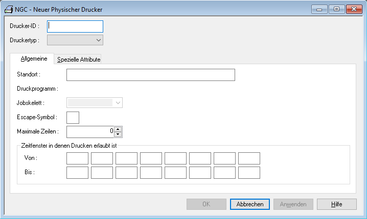 Neuer physischer Drucker