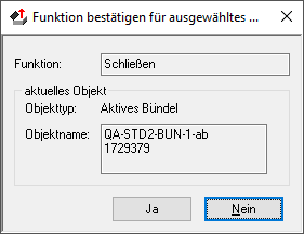 Funktion best&auml;tigen ...