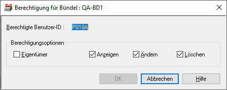 Definition einer Berechtigung