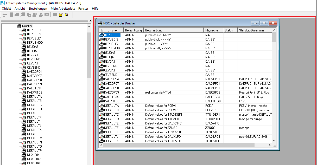 Inhaltsbereich, Beispiel