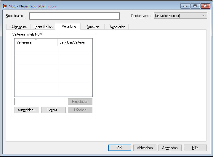 Neuer Report - Verteilung