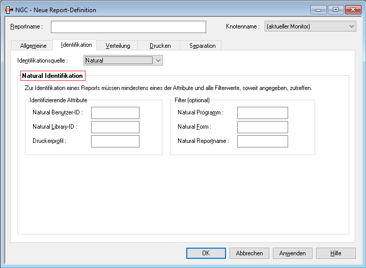 Neuer Report - NATURAL Identifikation