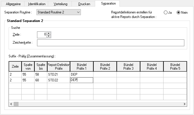 Beispiel Standard Separation 2