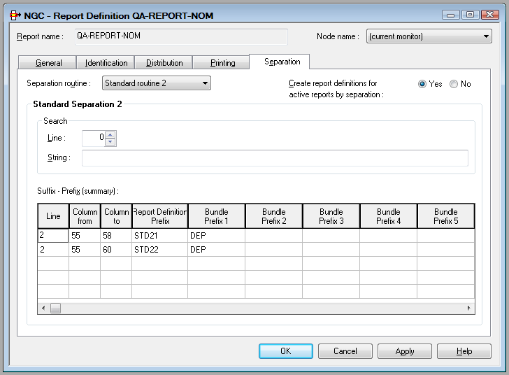 Example of Standard Separation 2