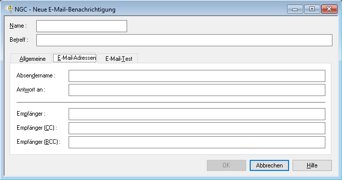 Neue Email-Benachrichtigung