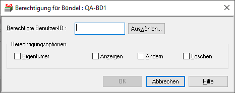 Definition einer Berechtigung