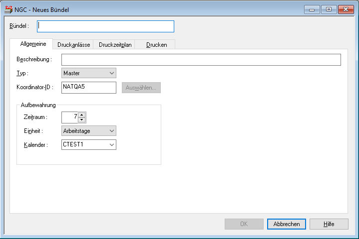 Neues Bündel - Allgemeine