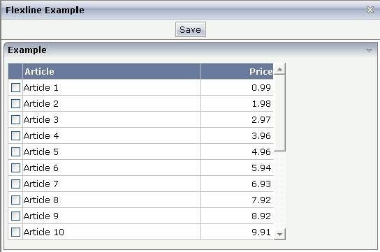 Flexline example