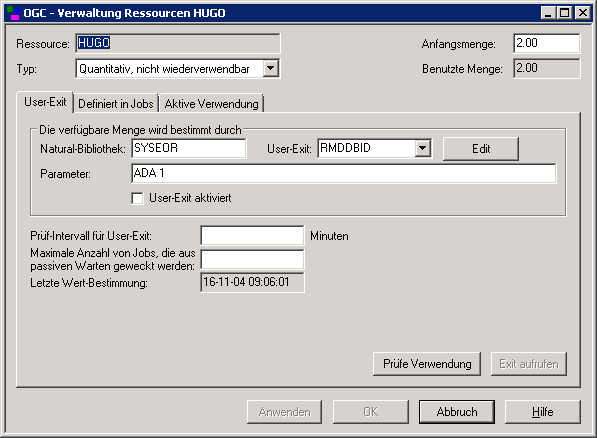 Verwaltung Ressourcen
