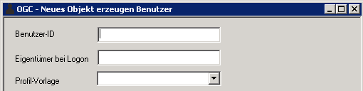 Benutzer-Definition, allgemeine Angaben