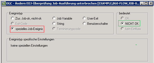 Beispiel eines Ereignisses vom Typ J (BS2000)