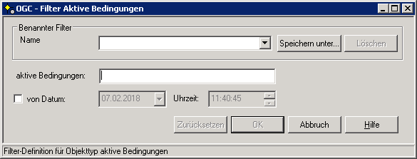 Filter Aktive Bedingungen