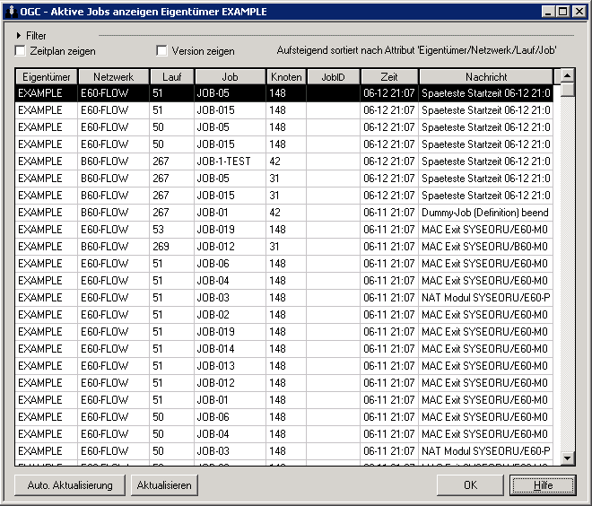 Aktive Jobs anzeigen (eigent&uuml;merspezifisch)