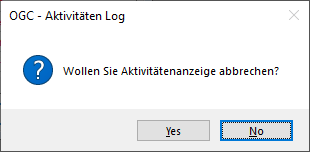 Aktivit&auml;tenanzeige abbrechen