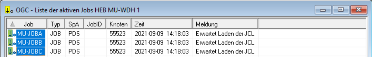 Wiederholen Aktive Jobs