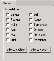 Monatlicher Zeitplan