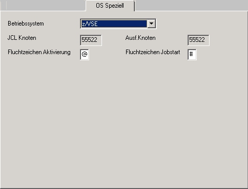 Register "OS Speziell" z/VSE