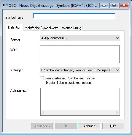 Neues Symbol anlegen