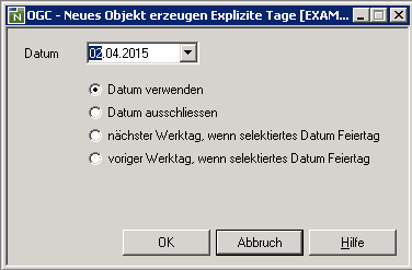 Explizite Tage