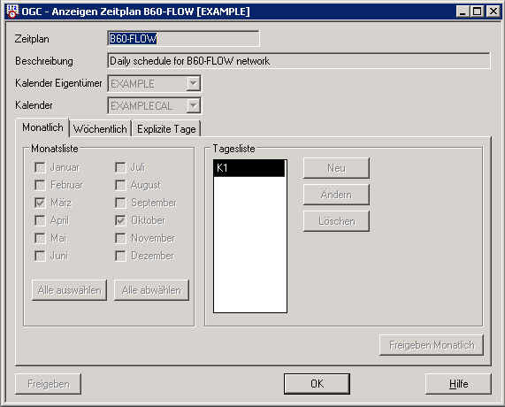 Zeitplan-Definition anzeigen