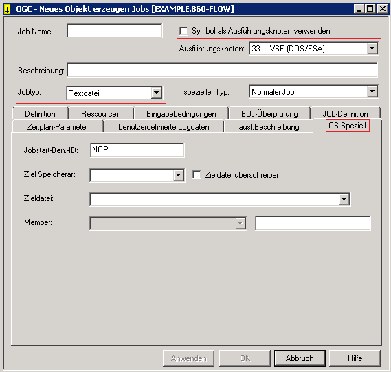 Register OS Speziell - DAT (z/VSE)