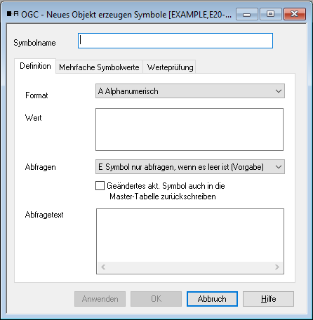 Neues Symbol anlegen