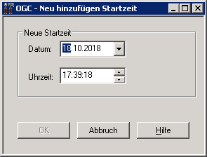 Neue Startzeit