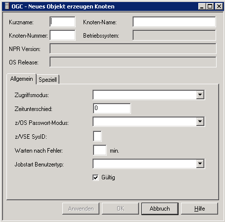 Neues Objekt erzeugen Knoten
