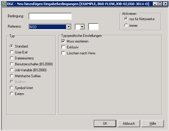 Eingabebedingung hinzuf&uuml;gen