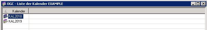 Liste der Kalender