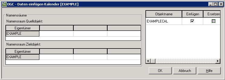 Kalender kopieren/einfügen
