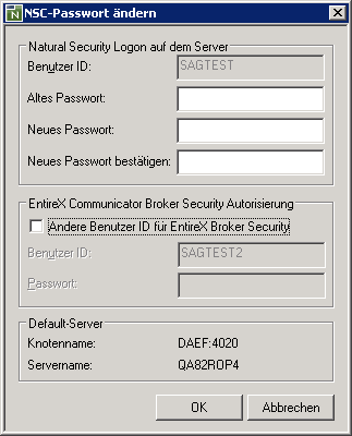 NSC-Passwort ändern