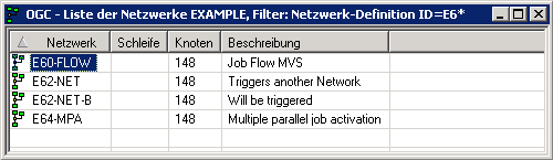 Benannter Filter, Beispiel-Liste
