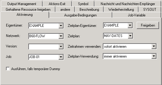Register Aktivierung