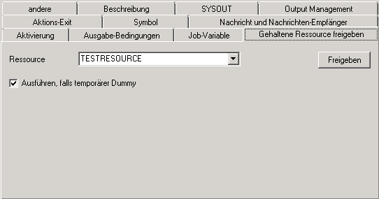 Gehaltene Ressource freigeben