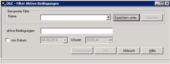 Filter Aktive Bedingungen
