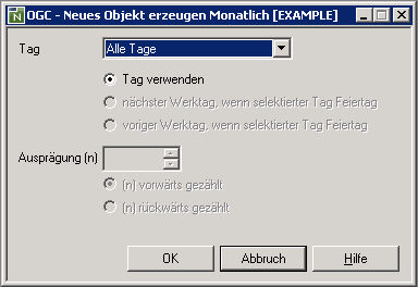 Alle Tage des Monats