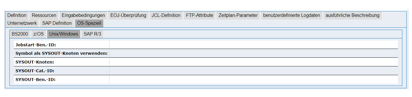 Register OS Speziell - UNIX und Windows
