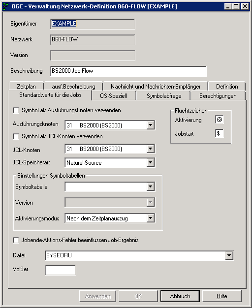 Verwaltung Netzwerk-Definition