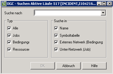 Suchen Aktive Läufe