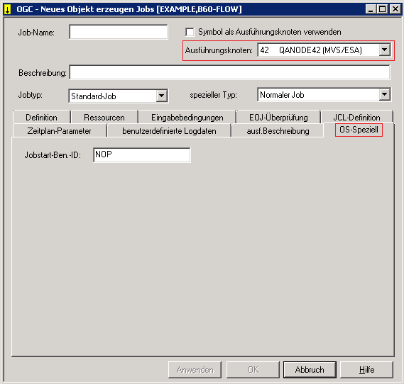 Register OS Speziell - z/OS