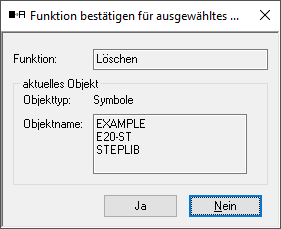 Symbol-Definition löschen