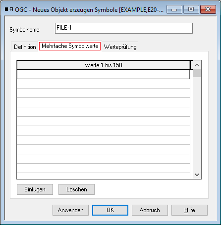 Neues Symbol anlegen - Multiple Symbolwerte