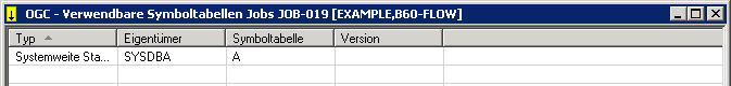 Verwendbare Symboltabellen Jobs