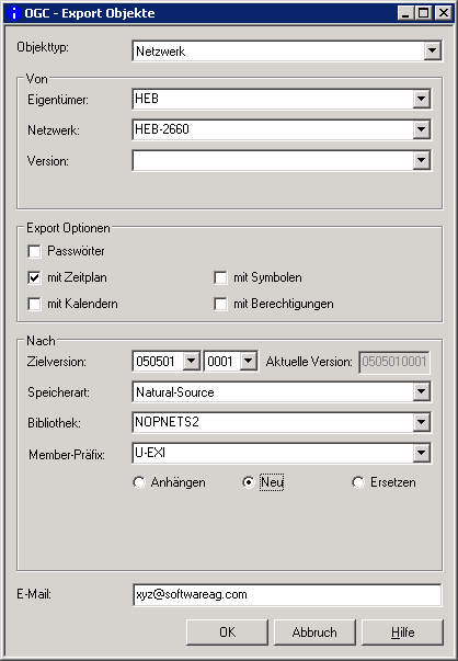 Export Objekte, Natural-Source