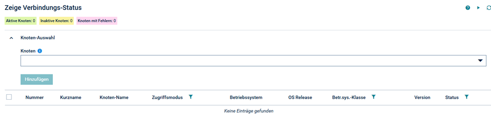 Zeige Verbindungs-Status - Neu
