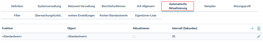 Automatische Aktualisierung