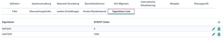 Eigent&uuml;mer-Liste