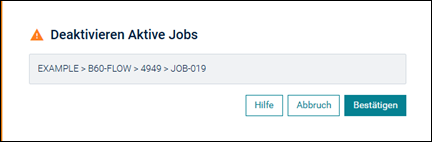 Funktion best&auml;tigen (Deaktivieren)
